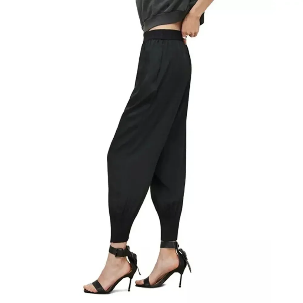 ALLSAINTS Nala Pull On Tapered Jogger Trousers Sz 2 - Picture 2 of 9